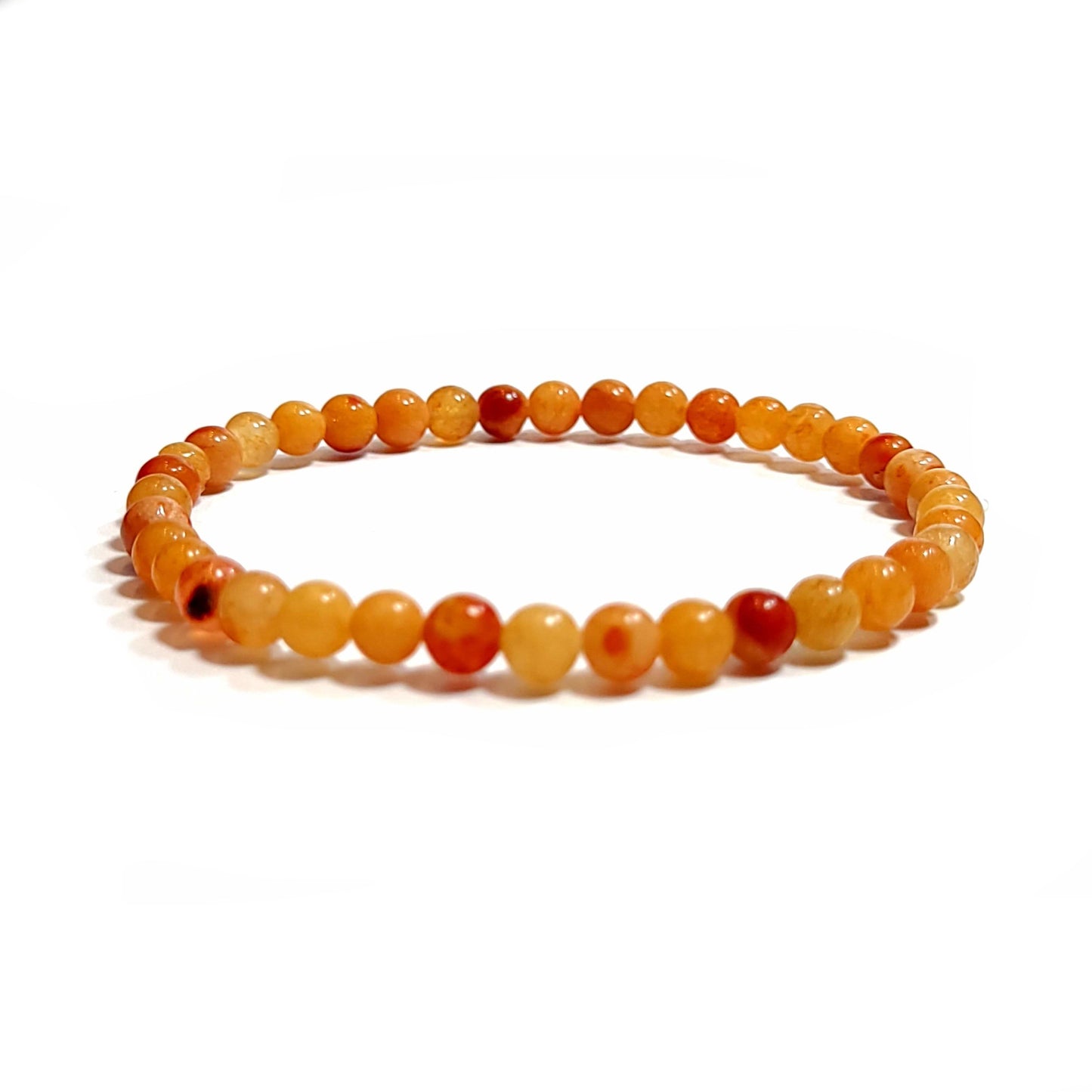 Carnelian beads (about 6mm beads) bracelet.